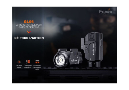 Lampe tactique FENIX GL06 600 LUMENS