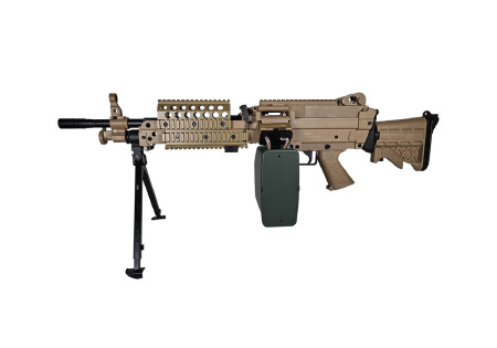 Fusil MK46 2400 BBs TAN FN HERSTAL A&K CYBERGUN