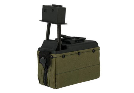 Chargeur FN HERSTAL M249 MINI AMMO BOX 1500 billes GREEN A&K