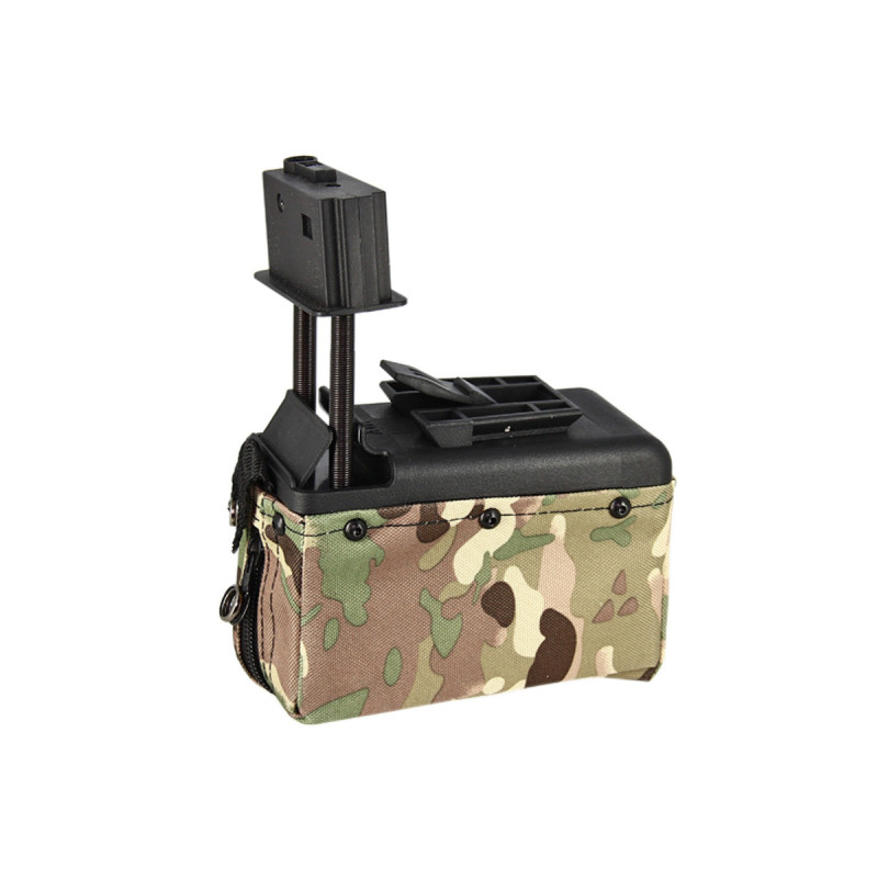 Chargeur FN HERSTAL M249 MINI AMMO BOX 1500 billes MULTICAM A&K