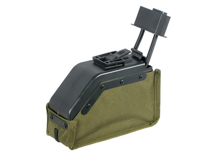 Chargeur FN HERSTAL M249 / MK46 MINI AMMO BOX 2000 billes S&T OLIVE