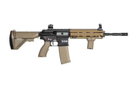 Fusil HK416 SA-H21 EDGE 2.0 LONG FULL METAL PICATINNY GATE ASTER CHAOS BRONZE BLACK TAN SPECNA ARMS