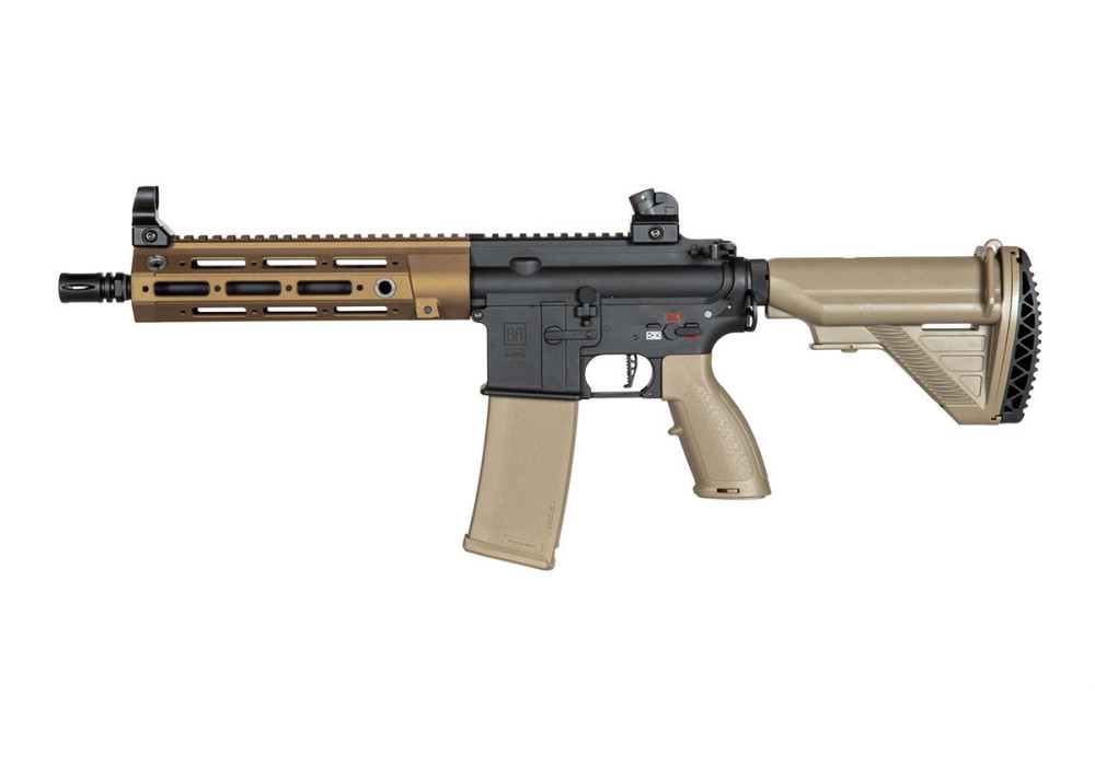 Fusil HK416 SA-H23 EDGE 2.0 COURT FULL METAL PICATINNY/M-LOCK GATE ASTER CHAOS BRONZE BLACK TAN SPECNA ARMS