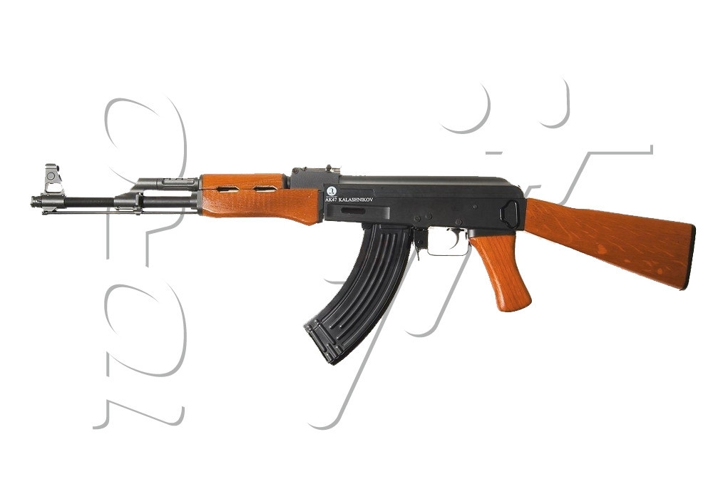 Fusil AK47 KALASHNIKOV FULL METAL ET BOIS BLOWBACK AEG 550 BBs