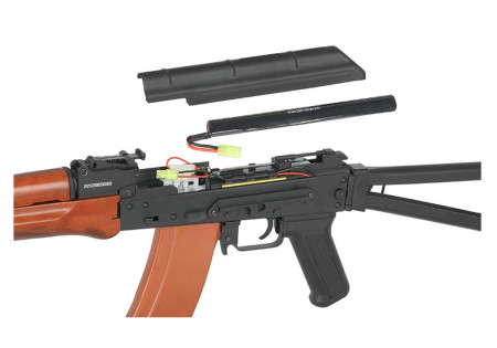 Fusil AKS74 JG1010 BLOWBACK FULL METAL ET BOIS AEG JING GONG