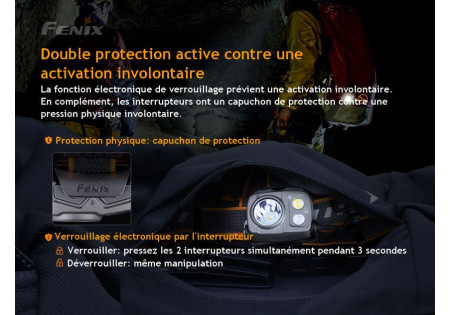 Lampe frontale FENIX HP25R 1600 LUMENS