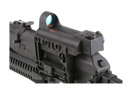 Fusil IZHMASH PP19 BIZON FULL METAL AEG SILENCIEUX RED DOT CYMA