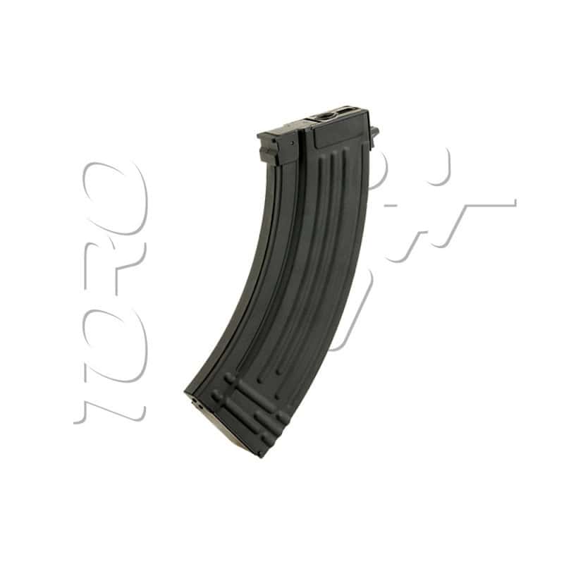 Chargeur AK47 AKM METAL A TIRETTE HI-CAP 500 BBs BLACK