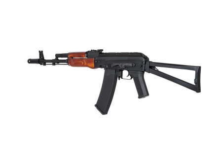 Fusil AK47 SA-J04 EDGE 2.0 FULL METAL BOIS CROSSE AJOUREE PLIABLE BLACK SPECNA ARMS