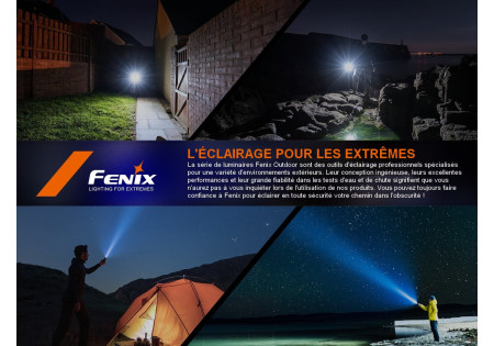 Lampe tactique FENIX HT30R LED 500 LUMENS