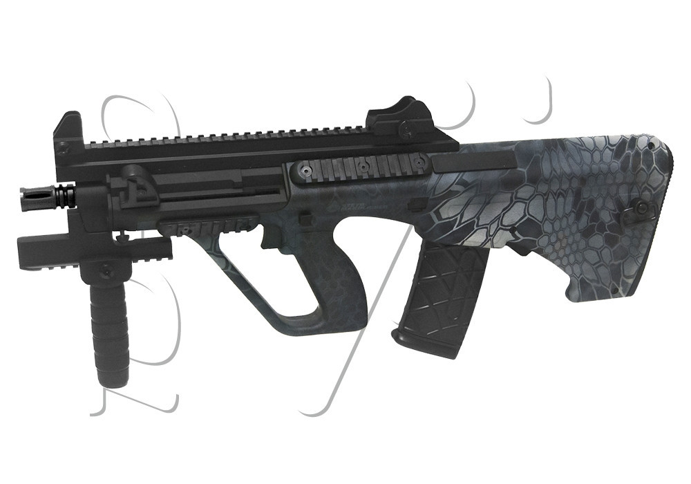 Fusil STEYR AUG A3 XS COMMANDO AEG BLACK CAMO