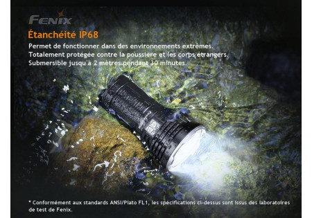 Lampe tactique FENIX LR50R 12000 LUMENS