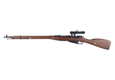 Fusil MOSIN NAGANT 1891 15 BBs GAZ + LUNETTE WW2 S&T