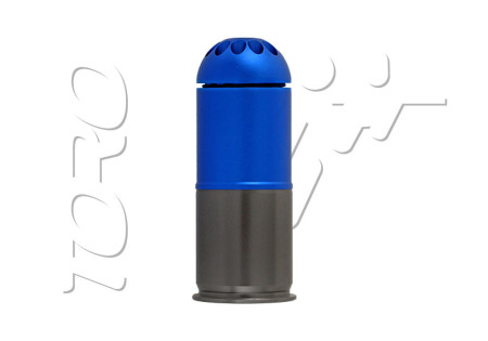 Grenade ogive DIAM 40mm AIRSOFT 120 BILLES BLUE GREY CASTELLAN