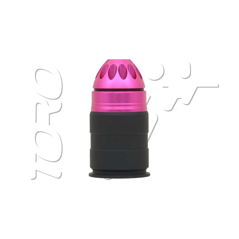 Grenade ogive DIAM 40mm AIRSOFT 60 BILLES PINK BLACK BATTLE AXE