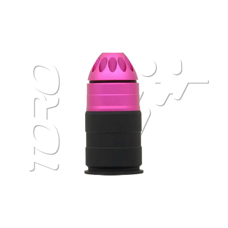 Grenade ogive DIAM 40mm AIRSOFT 72 BILLES PINK BLACK BATTLE AXE