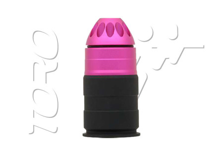 Grenade ogive DIAM 40mm AIRSOFT 72 BILLES PINK BLACK BATTLE AXE