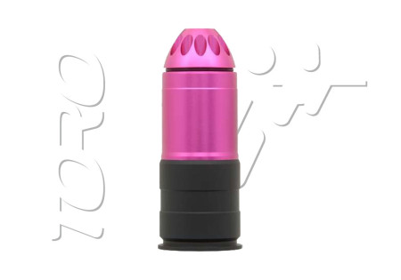 Grenade ogive DIAM 40mm AIRSOFT 72 BILLES PINK BLACK BATTLE AXE