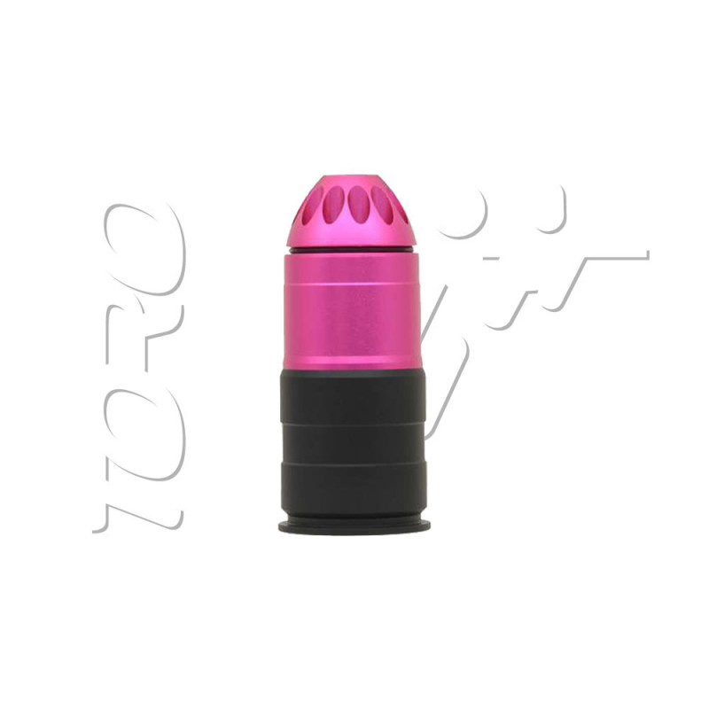 Grenade ogive DIAM 40mm AIRSOFT 96 BILLES PINK BLACK BATTLE AXE