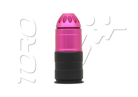 Grenade ogive DIAM 40mm AIRSOFT 96 BILLES PINK BLACK BATTLE AXE