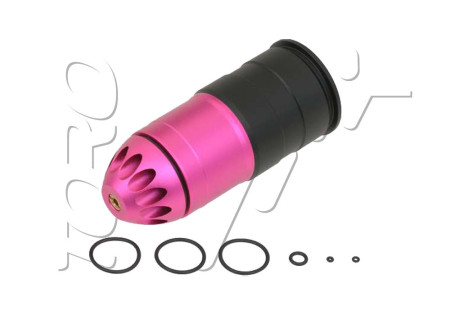 Grenade ogive DIAM 40mm AIRSOFT 96 BILLES PINK BLACK BATTLE AXE