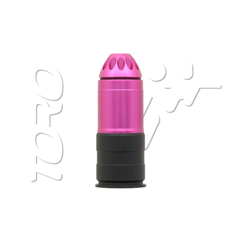 Grenade ogive DIAM 40mm AIRSOFT 120 BILLES PINK BLACK BATTLE AXE