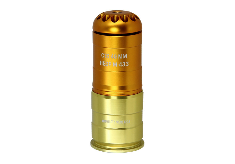 Grenade ogive DIAM 40mm AIRSOFT 120 BILLES UFC SILVER GOLD S&T ARMAMENT