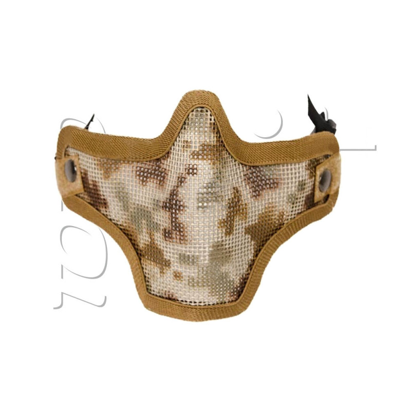 Grille de protection métal BAS DU VISAGE DOUBLE STRAP NORMES CE SWISS ARMS DIGITAL DESERT