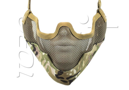 Grille de protection métal BAS DU VISAGE + OREILLES NUPROL MULTICAM