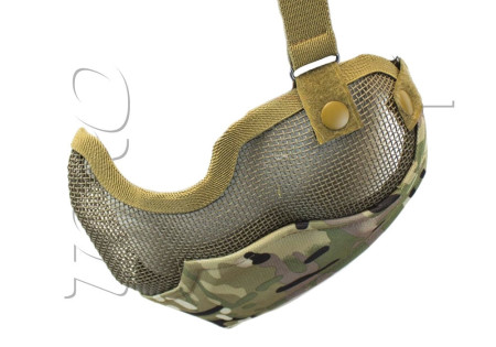 Grille de protection métal BAS DU VISAGE + OREILLES NUPROL MULTICAM