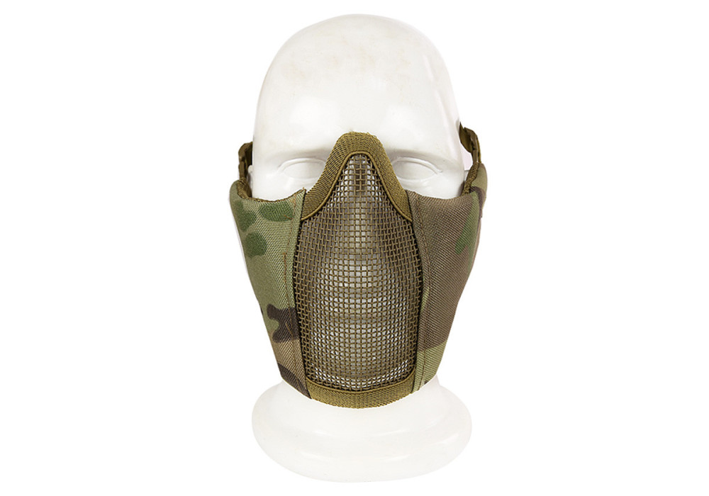 Grille de protection métal STALKER EVO + FIXATION CASQUE NORMES CE CAMO SWISS ARMS