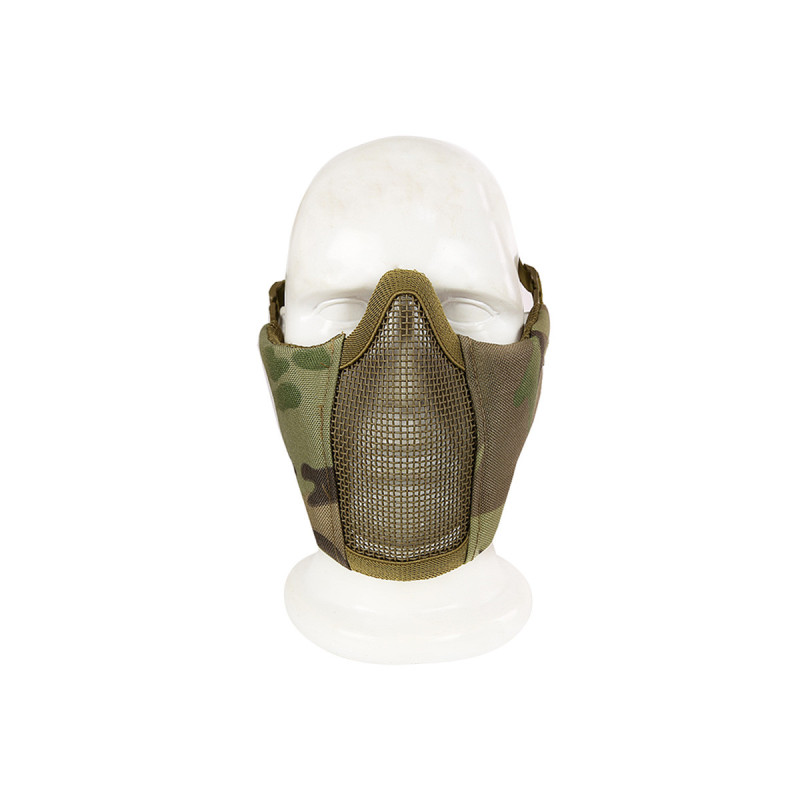 Grille de protection métal STALKER EVO + FIXATION CASQUE NORMES CE CAMO SWISS ARMS