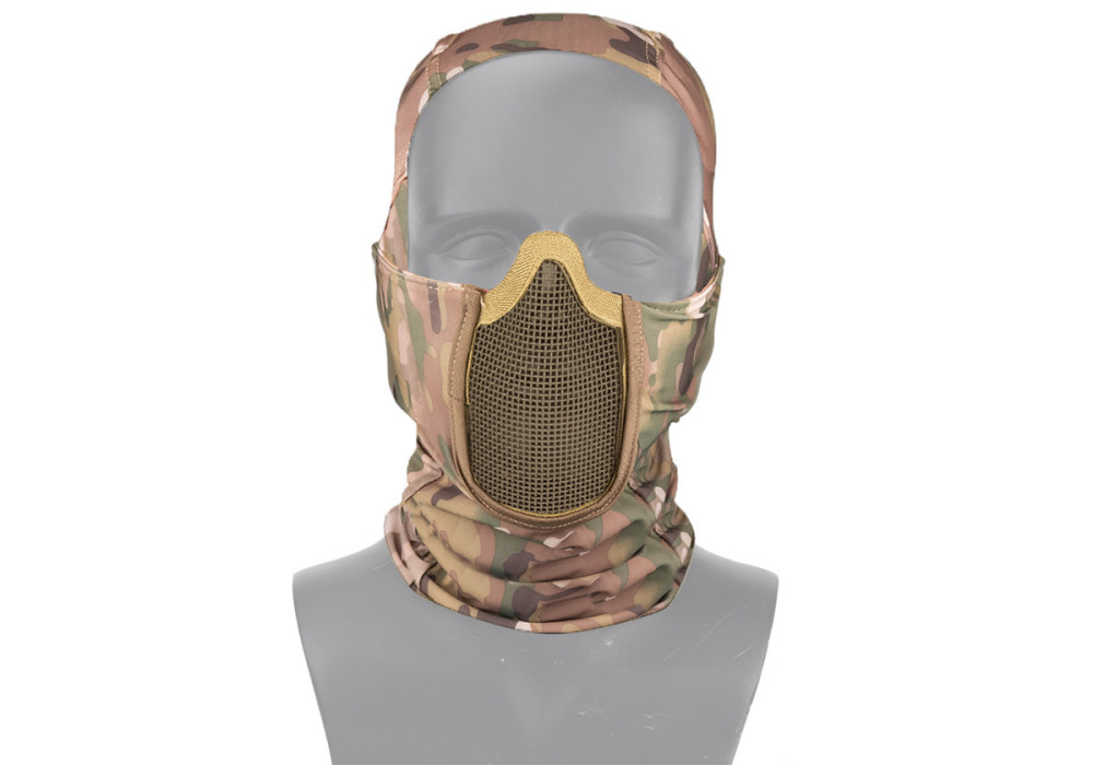 Grille de protection métal COBRA STALKER + CAGOULE NORME CE CAMO SWISS ARMS