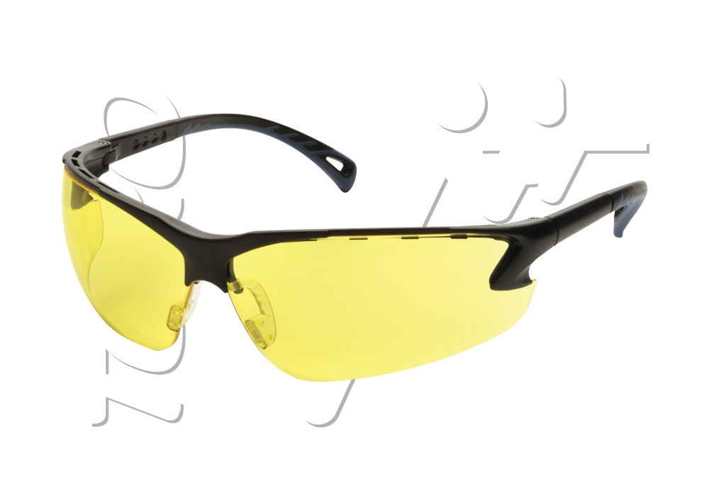 Lunettes de protection BRANCHES AJUSTABLES ASG BLACK YELLOW