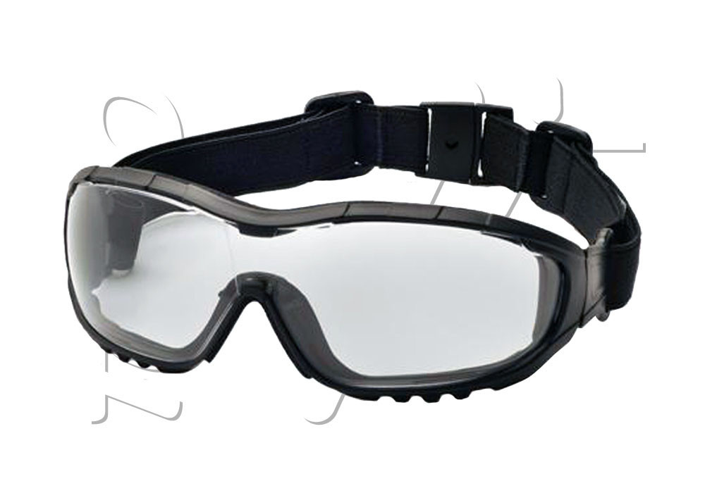 Lunettes de protection et masque STANDARD SIMPLE ANTI-BUEE ASG STRIKE SYSTEMS BLACK CLEAR