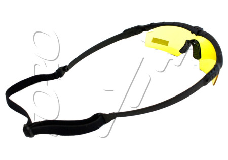 Lunettes de protection BATTLE PROS ANTI BUEE NUPROL BLACK YELLOW