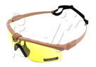 Lunettes de protection BATTLE PROS ANTI BUEE NUPROL TAN YELLOW