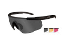 Lunettes de protection BALISTIQUES SABER ADVANCED BLACK 3 ECRANS SMOKE ORANGE RED WILEYX