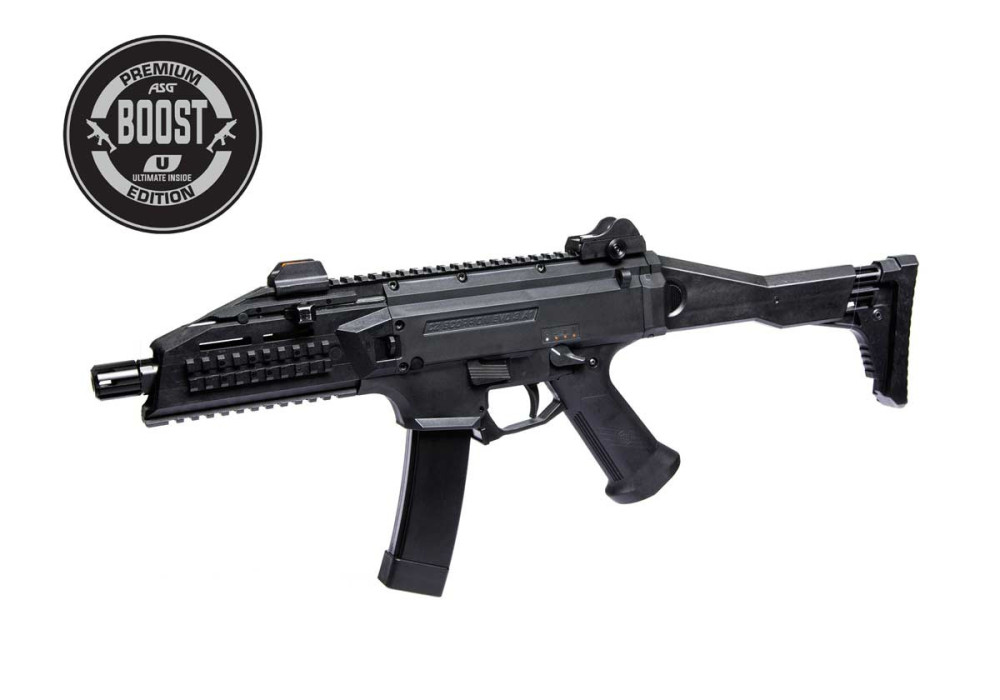 Pistolet mitrailleur CZ SCORPION EVO3 A1 ULTIMATE BOOST M95 1.25 JOULES AEG ASG BLACK