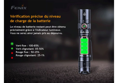 Lampe tactique FENIX PD35 V3.0 1700 LUMENS