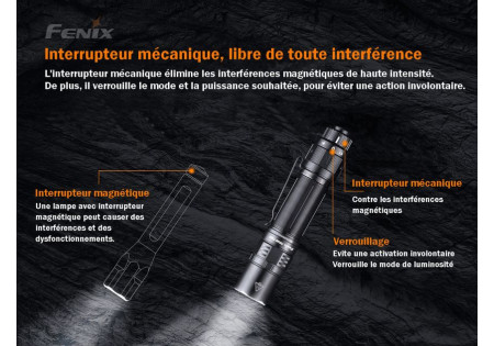 Lampe tactique FENIX PD36 TAC 3000 LUMENS