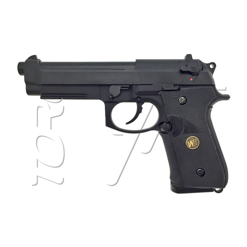 Pistolet BERETTA M92 A1 TACTICAL GRIP GAZ BLOWBACK WE BLACK