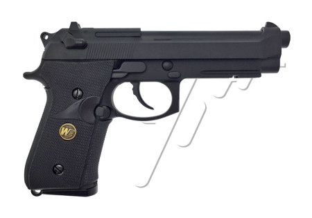 Pistolet BERETTA M92 A1 TACTICAL GRIP GAZ BLOWBACK WE BLACK