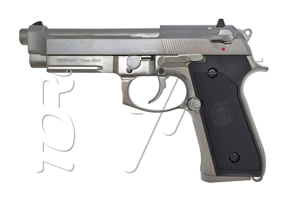 Pistolet BERETTA M92 A1 GAZ BLOWBACK WE SILVER