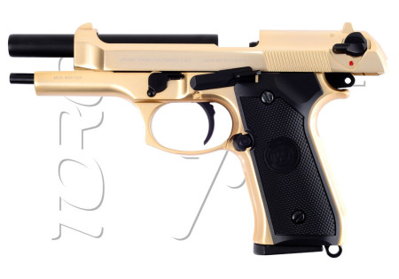 Pistolet BERETTA M92FS GAZ BLOWBACK WE GOLD