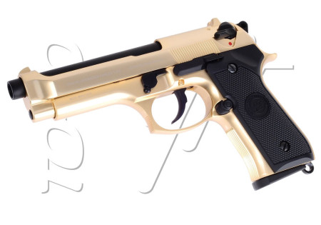 Pistolet BERETTA M92FS GAZ BLOWBACK WE GOLD