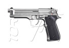 Pistolet BERETTA M92FS FULL AUTO GAZ BLOWBACK WE SILVER