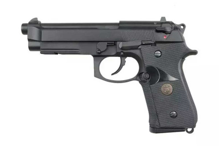 Pistolet BERETTA M9A1 BLOWBACK GAZ FULL METAL BLACK WE