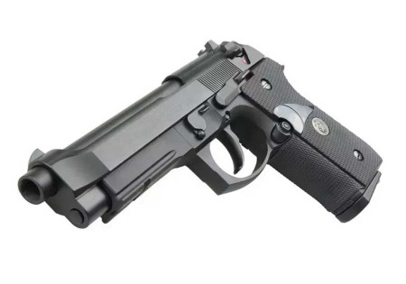 Pistolet BERETTA M9A1 BLOWBACK GAZ FULL METAL BLACK WE