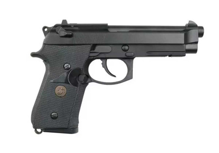 Pistolet BERETTA M9A1 BLOWBACK GAZ FULL METAL BLACK WE